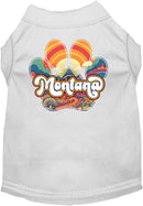 Pet Dog & Cat Screen Printed Shirt for Small to Medium Pets (Sizes XS-XL), "Montana Groovy Summit""