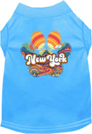 Pet Dog & Cat Screen Printed Shirt for Medium to Large Pets (Sizes 2XL-6XL), "New York Groovy Summit"