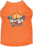 Pet Dog & Cat Screen Printed Shirt for Medium to Large Pets (Sizes 2XL-6XL), "New York Groovy Summit"