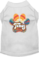 Pet Dog & Cat Screen Printed Shirt for Small to Medium Pets (Sizes XS-XL), "Texas Groovy Summit"