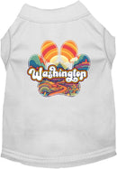 Pet Dog & Cat Screen Printed Shirt for Small to Medium Pets (Sizes XS-XL), "Washington Groovy Summit"