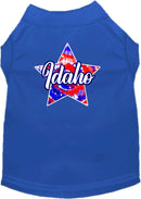 Pet Dog & Cat Screen Printed Shirt for Small to Medium Pets (Sizes XS-XL), "Idaho Patriotic Tie Dye"