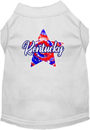 Pet Dog & Cat Screen Printed Shirt for Small to Medium Pets (Sizes XS-XL), "Kentucky Patriotic Tie Dye"