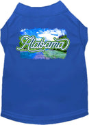 Pet Dog & Cat Screen Printed Shirt for Small to Medium Pets (Sizes XS-XL), "Alabama Summer"