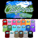 Pet Dog & Cat Screen Printed Shirt for Medium to Large Pets (Sizes 2XL-6XL), "California Summer"