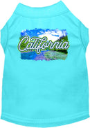 Pet Dog & Cat Screen Printed Shirt for Small to Medium Pets (Sizes XS-XL), "California Summer"