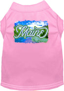 Pet Dog & Cat Screen Printed Shirt for Small to Medium Pets (Sizes XS-XL), "Maine Summer"