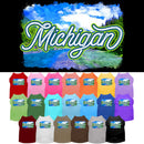 Pet Dog & Cat Screen Printed Shirt for Medium to Large Pets (Sizes 2XL-6XL), "Michigan Summer"