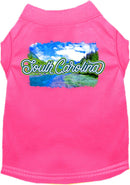 Pet Dog & Cat Screen Printed Shirt for Medium to Large Pets (Sizes 2XL-6XL), "South Carolina Summer"