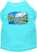 Pet Dog & Cat Screen Printed Shirt for Medium to Large Pets (Sizes 2XL-6XL), "Virginia Summer"