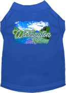 Pet Dog & Cat Screen Printed Shirt for Medium to Large Pets (Sizes 2XL-6XL), "Washington Summer"