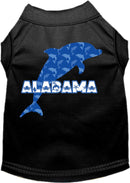 Pet Dog & Cat Screen Printed Shirt for Medium to Large Pets (Sizes 2XL-6XL), "Alabama Blue Dolphins"