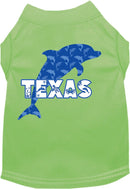 Pet Dog & Cat Screen Printed Shirt for Small to Medium Pets (Sizes XS-XL), "Texas Blue Dolphins"