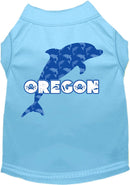 Pet Dog & Cat Screen Printed Shirt for Small to Medium Pets (Sizes XS-XL), "Oregon Blue Dolphins"