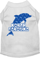 Pet Dog & Cat Screen Printed Shirt for Medium to Large Pets (Sizes 2XL-6XL), "North Carolina Blue Dolphins"