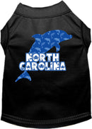 Pet Dog & Cat Screen Printed Shirt for Small to Medium Pets (Sizes XS-XL), "North Carolina Blue Dolphins"