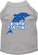 Pet Dog & Cat Screen Printed Shirt for Small to Medium Pets (Sizes XS-XL), "North Carolina Blue Dolphins"