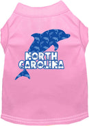 Pet Dog & Cat Screen Printed Shirt for Small to Medium Pets (Sizes XS-XL), "North Carolina Blue Dolphins"