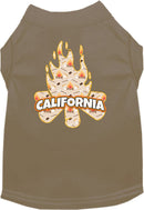 Pet Dog & Cat Screen Printed Shirt for Small to Medium Pets (Sizes XS-XL), "California Around The Campfire"