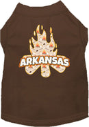 Pet Dog & Cat Screen Printed Shirt for Small to Medium Pets (Sizes XS-XL), "Arkansas Around The Campfire"