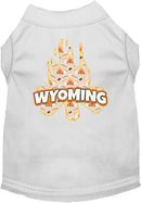 Pet Dog & Cat Screen Printed Shirt for Medium to Large Pets (Sizes 2XL-6XL), "Wyoming Around The Campfire"