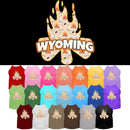 Pet Dog & Cat Screen Printed Shirt for Medium to Large Pets (Sizes 2XL-6XL), "Wyoming Around The Campfire"