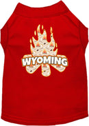 Pet Dog & Cat Screen Printed Shirt for Small to Medium Pets (Sizes XS-XL), "Wyoming Around The Campfire"