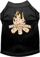 Pet Dog & Cat Screen Printed Shirt for Medium to Large Pets (Sizes 2XL-6XL), "West Virginia Around The Campfire"