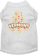 Pet Dog & Cat Screen Printed Shirt for Medium to Large Pets (Sizes 2XL-6XL), "Vermont Around The Campfire"