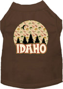 Pet Dog & Cat Screen Printed Shirt for Small to Medium Pets (Sizes XS-XL), "Idaho Under The Stars"