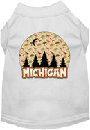 Pet Dog & Cat Screen Printed Shirt for Medium to Large Pets (Sizes 2XL-6XL), "Michigan Under The Stars"