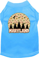 Pet Dog & Cat Screen Printed Shirt for Small to Medium Pets (Sizes XS-XL), "Maryland Under The Stars"