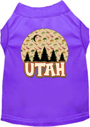 Pet Dog & Cat Screen Printed Shirt for Small to Medium Pets (Sizes XS-XL), "Utah Under The Stars"