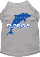 Pet Dog & Cat Screen Printed Shirt for Small to Medium Pets (Sizes XS-XL), "Florida Blue Dolphins"