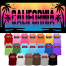 Pet Dog & Cat Screen Printed Shirt for Medium to Large Pets (Sizes 2XL-6XL), "California Beach Shades"