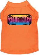 Pet Dog & Cat Screen Printed Shirt for Medium to Large Pets (Sizes 2XL-6XL), "California Beach Shades"