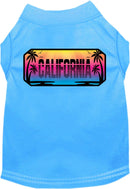 Pet Dog & Cat Screen Printed Shirt for Medium to Large Pets (Sizes 2XL-6XL), "California Beach Shades"