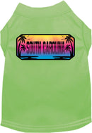 Pet Dog & Cat Screen Printed Shirt for Small to Medium Pets (Sizes XS-XL), "South Carolina Beach Shades"