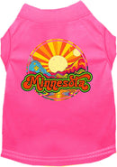 Pet Dog & Cat Screen Printed Shirt for Medium to Large Pets (Sizes 2XL-6XL), "Minnesota Mellow Mountain"