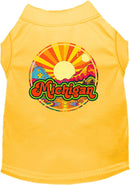 Pet Dog & Cat Screen Printed Shirt for Medium to Large Pets (Sizes 2XL-6XL), "Michigan Mellow Mountain"