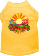 Pet Dog & Cat Screen Printed Shirt for Medium to Large Pets (Sizes 2XL-6XL), "Wyoming Mellow Mountain"