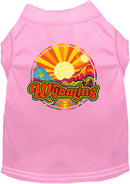 Pet Dog & Cat Screen Printed Shirt for Small to Medium Pets (Sizes XS-XL), "Wyoming Mellow Mountain"