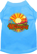 Pet Dog & Cat Screen Printed Shirt for Small to Medium Pets (Sizes XS-XL), "Wyoming Mellow Mountain"