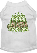 Pet Dog & Cat Screen Printed Shirt for Small to Medium Pets (Sizes XS-XL), "Alaska Woodland Trees"