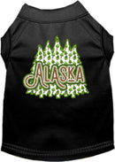 Pet Dog & Cat Screen Printed Shirt for Small to Medium Pets (Sizes XS-XL), "Alaska Woodland Trees"