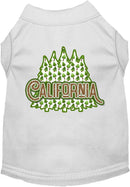 Pet Dog & Cat Screen Printed Shirt for Small to Medium Pets (Sizes XS-XL), "California Woodland Trees"