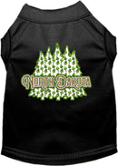 Pet Dog & Cat Screen Printed Shirt for Medium to Large Pets (Sizes 2XL-6XL), "North Dakota Woodland Trees"