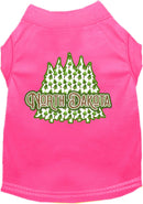 Pet Dog & Cat Screen Printed Shirt for Small to Medium Pets (Sizes XS-XL), "North Dakota Woodland Trees"