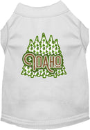 Pet Dog & Cat Screen Printed Shirt for Medium to Large Pets (Sizes 2XL-6XL), "Idaho Woodland Trees"