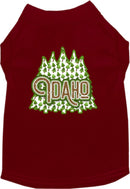 Pet Dog & Cat Screen Printed Shirt for Small to Medium Pets (Sizes XS-XL), "Idaho Woodland Trees"